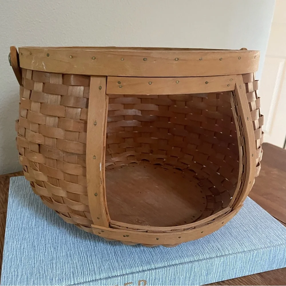 Vintage Better Home & Garden Bean Pot/Crockpot Carrying Basket –Viewing Basket